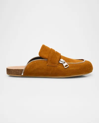 Jw Anderson Men's Suede Biker Loafers