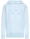Jw Anderson Hooded Sweatshirt With Logo And Pouch Pocket In Blue