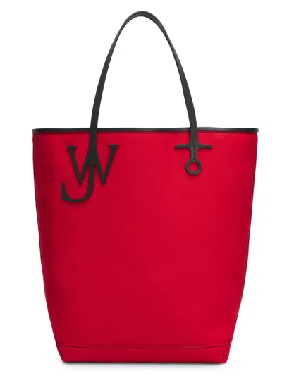 Jw Anderson Anchor Large Tote Bag In Red