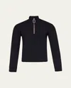 Jw Anderson Half Zipper Sweatshirt In Black