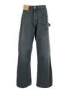 Jw Anderson Men Twisted Workwear Jeans In Blue