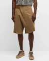 Jw Anderson J.w.anderson 'twisted Workwear' Bermuda Shorts In Beige