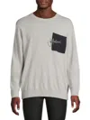Jw Anderson Sweater Wool Patch Pocket In Grey