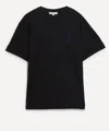 Jw Anderson Anchor Embroidery Back Print T-shirt In Black