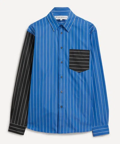 Jw Anderson Mens Classic Fit Patchwork Shirt