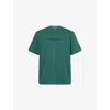 Jw Anderson J. W. Anderson Embroidered Logo T-shirt With Classic Crew Neckline In Green
