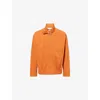 Jw Anderson Mens Ginger Belted-collar Lightweight Cotton-blend Harrington Jacket In Orange