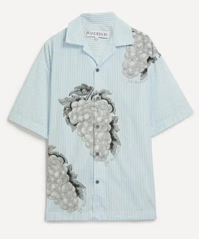 Jw Anderson Mens Grape Motif Cotton Shirt