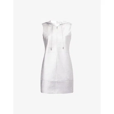 Jw Anderson W Anderson Womens Shift Sleeveless Woven Mini Dress Grey Melange