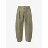 Jw Anderson Seam Trousers Twisted Seams In Green