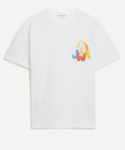 Jw Anderson Mens Jwa Orange Print T-shirt