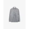Jw Anderson 'rugby' Grey Denim Shirt In Gray
