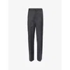 Jw Anderson Straight Leg Tailored Trousers In Mid Grey Melange