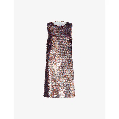 Jw Anderson Mens  Sleeveless Sequin-embellished Mini Dress In Multi