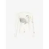 Jw Anderson W Anderson Womens Underpinning Long-sleeve Mesh Top Off White Xs In White