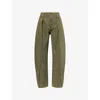 Jw Anderson J. W. Anderson Twisted Seam Trousers In Green
