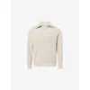 Jw Anderson Knitted Stripe Half-zip Sweater In Neutral