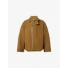 Jw Anderson Mens Tobacco Fireman Double-faced Wool-cashmere Blend Jacket In Brown