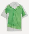 Jw Anderson Clay Trompe L'oeil Print Short Sleeve Shirt Light Grey/green