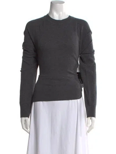 Pre-owned Jw Anderson Merino Wool Crew Neck Sweater W/ Tags In Grey
