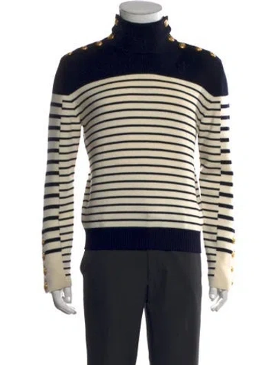 Pre-owned Jw Anderson Merino Wool Striped Pullover In Multi