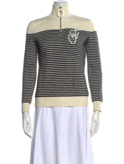 Pre-owned Jw Anderson Merino Wool Striped Sweater In Multi