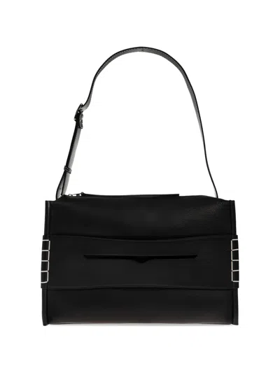 Jw Anderson Messenger Loafer Leather Tote Bag In Black