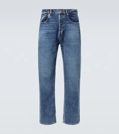 Jw Anderson Mid-rise Straight Jeans In Blue
