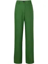 Jw Anderson Mid-rise Tailored Trousers In Green