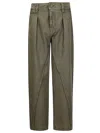 Jw Anderson J. W. Anderson Mid-rise Trousers With Pleats In Green