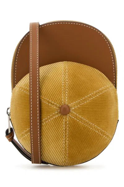 Jw Anderson Baseball Cap Motif Zipped Shoulder Bag In Multi