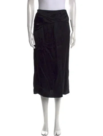 Pre-owned Jw Anderson Midi Length Skirt In Black