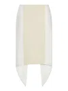 Jw Anderson White Layered Midi Skirt