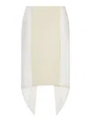 Jw Anderson White Layered Midi Skirt