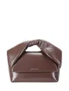 Jw Anderson Chocolate Nappa Leather Medium Twister Handbag In Brown