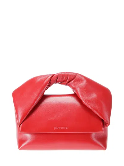 Jw Anderson Midi Twister Bag In Red
