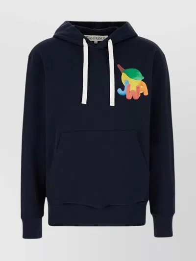 Jw Anderson Midnight Blue Cotton Sweatshirt