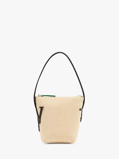JW ANDERSON MINI ANCHOR HOBO - CHENILLE TOP HANDLE BAG