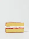 Jw Anderson Victoria Sponge Multicolor Clutch With Magnetic Closure In Resin Woman In Beige