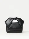 Jw Anderson Large Twister - Leather Top Handle Bag In 黑色