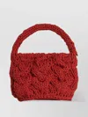 Jw Anderson Mini Bag With Knitted Texture And Top Handle