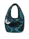 Jw Anderson J.w. Anderson Sequin Shoulder Bag In Green Polyester In Green