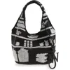 Jw Anderson Mini Beaded Shopper Bag In Multi