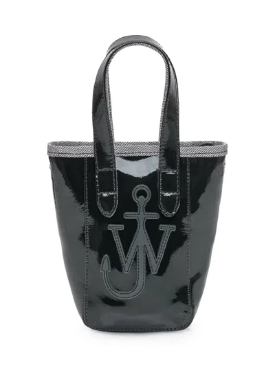 Jw Anderson J. W. Anderson Belt Anchor Logo Mini Tote Bag In Black