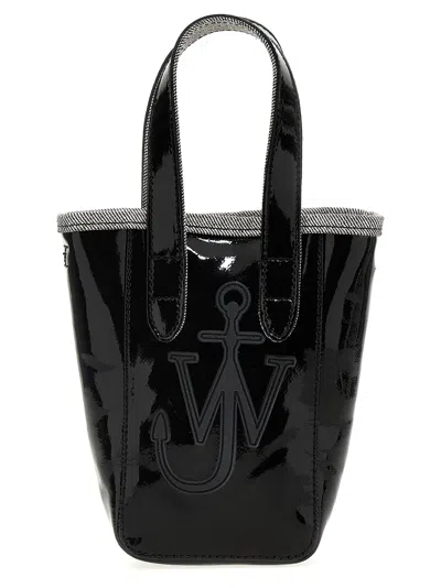 Jw Anderson J. W. Anderson Belt Anchor Logo Mini Tote Bag In Black
