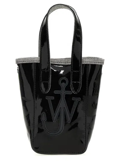 Jw Anderson 'mini Belt' Shopping Bag In Black