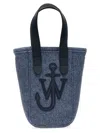 Jw Anderson 'mini Belt' Shopping Bag In Blue