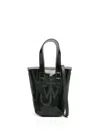 Jw Anderson J. W. Anderson Belt Anchor Logo Mini Tote Bag In Black