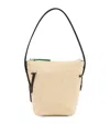 Jw Anderson Anchor Chenille Mini Top Handle Bag In Neutrals