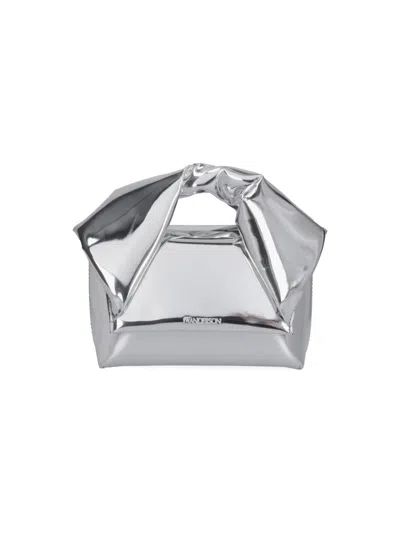 Jw Anderson Mini Crossbody Bag Twister In Metallic